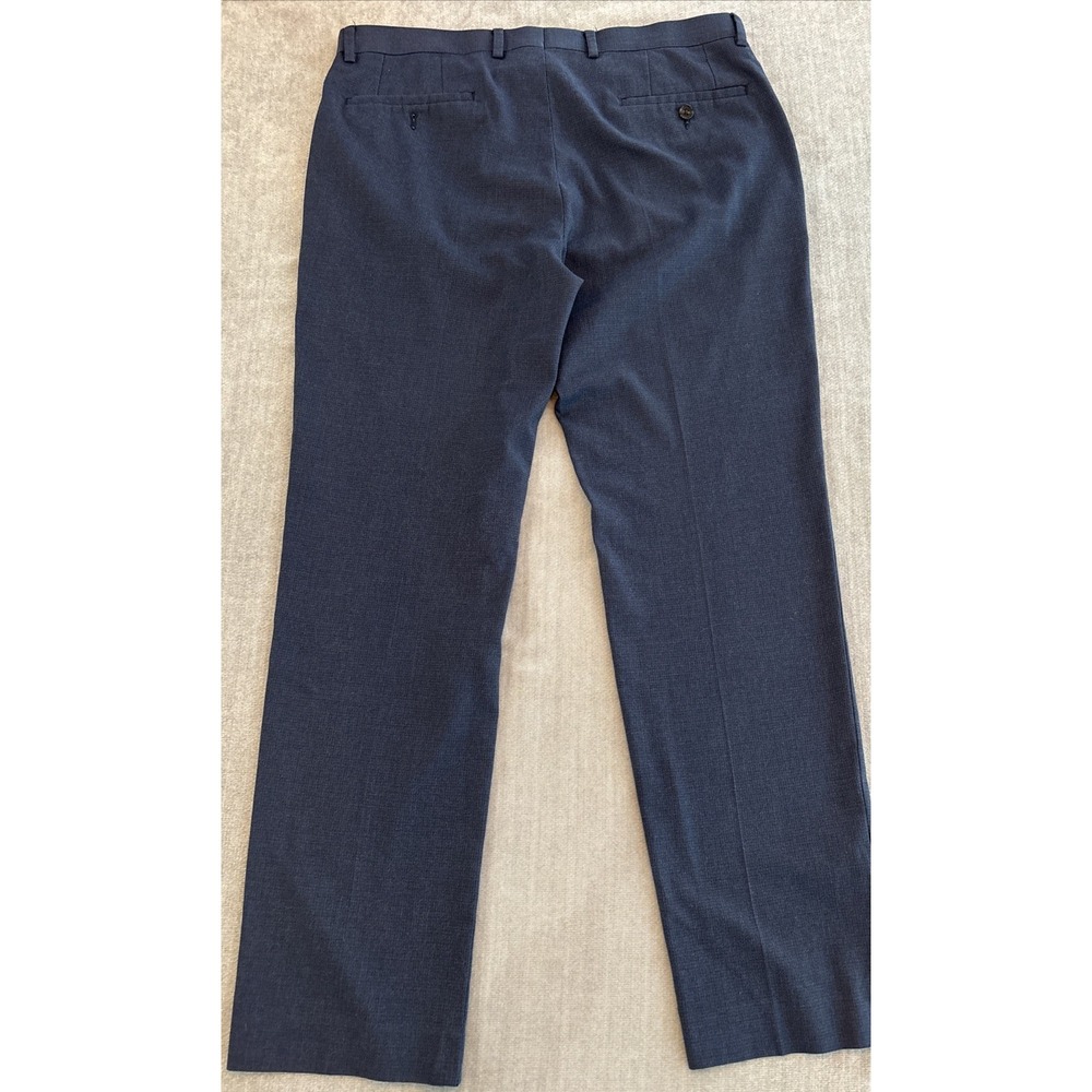 Ralph Lauren Pants Mens 34x30 Navy Blue Slim Fit Stretch Trousers Slacks Dress - Picture 7 of 8
